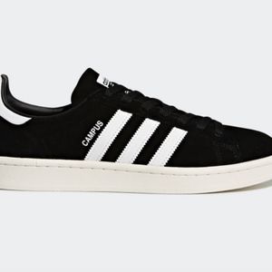 Adidas Campus in Black Suede
